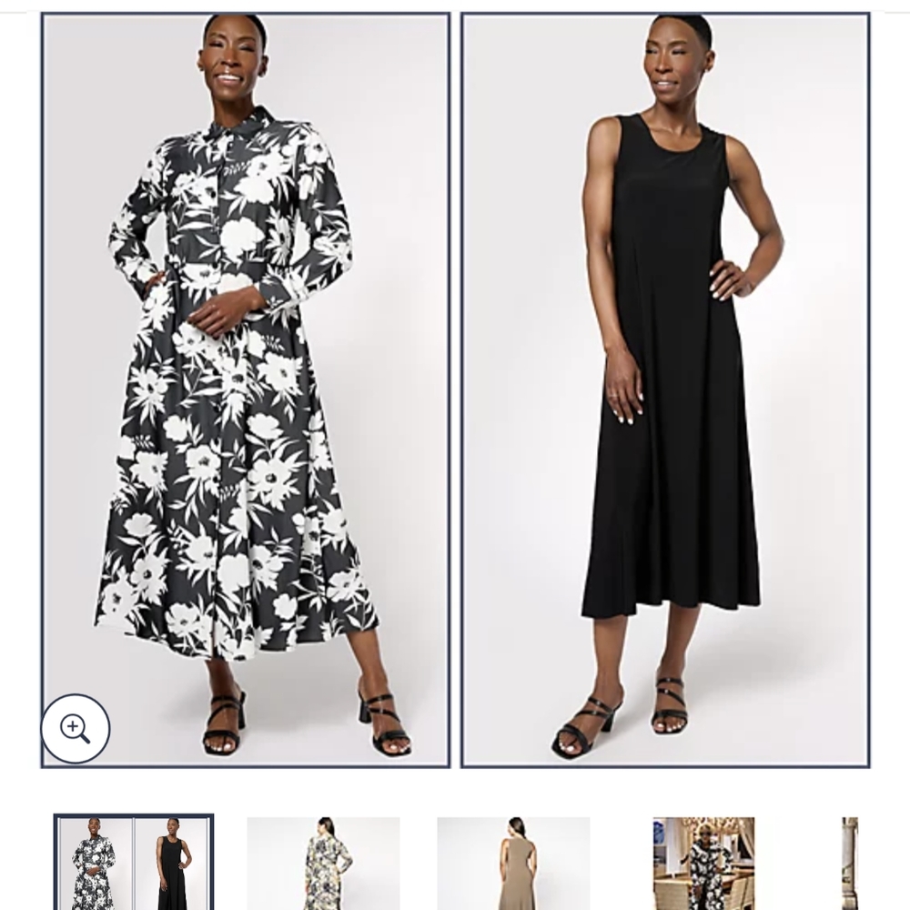 Attitudes by Renee Illusion waist shirt dress set 1x